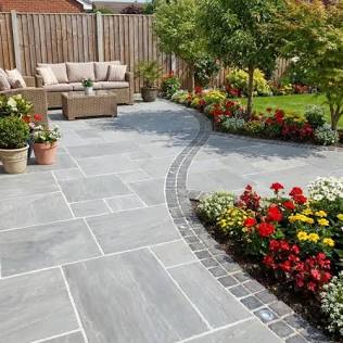 Calibrated modern paving installations under natural light conditions, AI generated