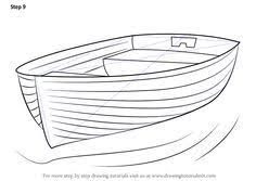 Boat Is A Water Craft And It Could Be Small Or Large Sailboat Drawing Boat Drawing Boat Painting Acrylic