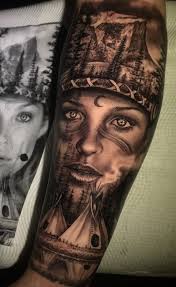 The dreamcatcher is also a very popular tattoo design when it comes to the native american culture. The Best Big Tattoos Of All Time Thetatt Native American Tattoos Native American Tattoo Sleeve Indian Girl Tattoos