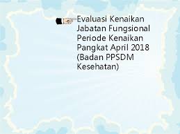 Untuk kenaikan pangkat dari iii/a menuju iii/b memang belum diwajibkan angka kredit dari unsur publikasi ilmiah ataupun karya inovatif. Evaluasi Kenaikan Jabatan Fungsional Periode Kenaikan Pangkat April