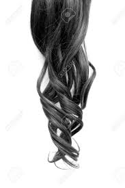 These soft tendrils of hair are very complimentary to every face shape so there is sure to. Natural Wavy Black Hair On White Background Stock Photo Picture And Royalty Free Image Image 114405248