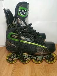 Mission Axiom T6 Size 10 5 Hi Lo Inline Skates Roller Hockey