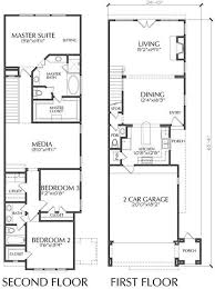 Townhouse Plan D7005 1a Invert Make My Typical Changes To Bedrooms Upstairs Narrow Lot House Plans Narrow House Plans House Layout Plans