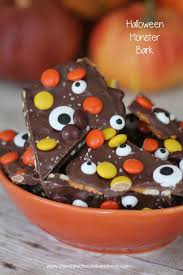 Salted Halloween Monster Bark Recipe Halloween Desserts Halloween Food For Party Halloween Recipes