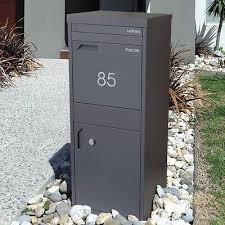 mailbox with parcel box locked parcel box letter box parcel drop box