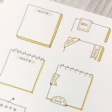 バレットジャーナル イラストフレームのアイデアまとめ バレットジャーナル diy日記 手書きフレーム 手帳 テンプレート スケジュール帳 手作り