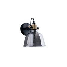 Crafted from stunning clear crystal and boasting a nickel finish the amalfi will accentuate any interior with its warm tones. Wall Light Amalfi Smoky 1xe27 Without Bulb Mim 9154