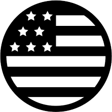Clip art images of american flags being displayed with pride and honor. Usa Flag Icon Black And White Clipart Full Size Clipart 476482 Pinclipart