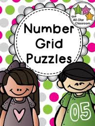 Collect all boxes and step on black endpoint to finish level. Number Grid Puzzle Worksheets Teaching Resources Tpt