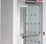 Air Showers: Straight Through, Painted Steel, 7800 LFPM, 50"Wx 54"Lx 116"H  CAP-701KD-ST-4954-G171