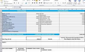 Contoh slip gaji karyawan format ms excel. How To Prepare Salary Slip In Ms Excel Salary Slip Format Pay Slip Template Cute766