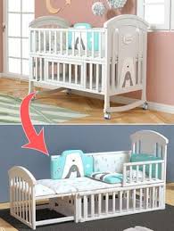 Baby bedding sets & collections. Babyteddy Exclusive Limited Edition 12 In 1 Convertible Panda Penguin Baby Crib Wooden Cot Bed Swing Desk With 6 Piece Bedding Set Mosquito Net And Diaper Changing Station Blue Buy Online In Maldives