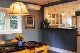 A Renovated Kitchen Set For Staging Farmhouse Style Kitchen Dining Room Remodel Half Wall Kitchen