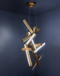 chaos modern forms linear chandelier geometric chandelier