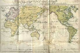 osmanli dunya haritasi 1803 eski haritalar haritalar klasik