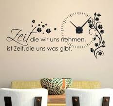 Wandtattoo Uhr Wanduhr Mit Uhrwerk Zitat Zeit Wohnzimmer Blume Wandtattoo Wandtattoo Uhr Und Wandtattoos Spruche