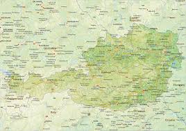 Trail map of fulpmes ski area in the stubai alps near fulpmes, austria. Digital Physical Map Of Austria 1455 The World Of Maps Com