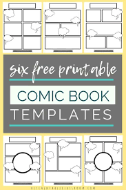 How to write a graphic novel. Free Printable Comic Book Templates Homeschool Giveaways
