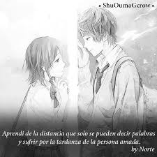 Aprendi De La Distancia Shuoumagcrow Anime Frases Anime Frases Frases De Carino Frases Frases De Amor Para El Novio