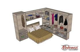 La larghezza dei letti matrimoniali in legno più semplici è di solito attorno ai 170 cm. Armadio A Ponte Su Misura Per Camera Da Letto Piccola