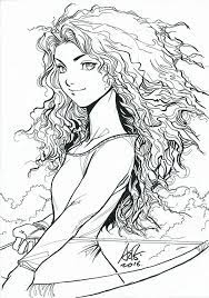 Download disney human like merida coloring pages. Merida Fan Art Coloring Page Free Printable Coloring Pages For Kids