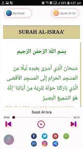 Sesungguhnya kamu akan membuat kerusakan di muka bumi ini dua kali dan pasti kamu akan menyombongkan diri. Surat Al Isra Mp3 Beserta Artinya For Android Apk Download