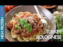 High Protein Turkey Recipes Youtube Tasty Vegetarian Recipes Turkey Bolognese Bolognese Recipe
