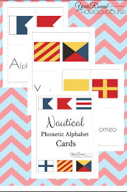 Compare ipa phonetic alphabet with merriam webster pronunciation symbols. Nautical Phonetic Alphabet Cards Year Round Homeschooling