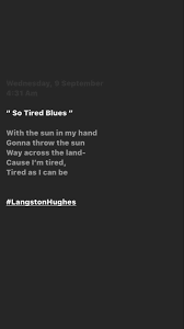 So Tired Blues By Langston Hughes Blues Langston Hughes Poems