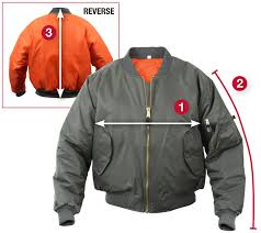 Rothco Ma 1 Flight Jacket Size Chart