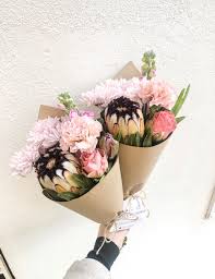 Mink Protea S Feature In Our Beautiful Posy On This Saturday In Melbourne Flower Delivery Flowers Flowers Bouquet