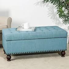 Storage ottoman bench tufted footrest lift top pouffe ottoman coffee table seat. Asense Fabric Rectangle Tufted Lift Top Storage Ottoman Bench Footstool With Solid Wood Legs Nail Head Trim Farmhouse Goals