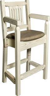 The captain's chair ab workout is one of the best ab exercises. Homestead Captain S Bar Stool Buckskin Upholstery Clear Lacquer Finish Furniture Furnishings Tall Bar Stools Luxury Home Furniture Bar Stools
