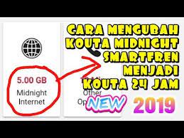 Cara Mengubah Kouta Midnight Smartfren Menjadi 24 Jam Ali Tv Youtube