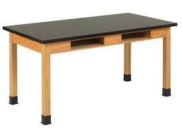 Chemguard Top Hardwood Science Lab Table With Book Compartments 36 D X 72 W In 2020 Resin Table Top Table Furniture Direct