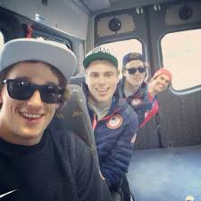 Team USA ski slopestyle team. Nick Goepper, Gus Kenworthy, Joss  Christensen, Bobby Brown