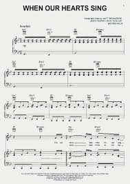 Pianu is the first interactive online piano that teaches you how to play. When Our Hearts Sing Piano Sheet Music Onlinepianist