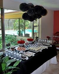 Here is a great way to bring that extra special touch to your 70th birthday black and gold party decorations and drink station. Red Black And Gold 50th Birthday Party Decorations Novocom Top