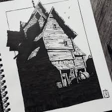 Inktober Day 23 Tim Kaminski On Artstation At Https Www Artstation Com Artwork W9wno Ink Drawing Illustration Inktober Art Sketchbook