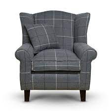Get the best deals on wingback chair chairs. Morris Grey Tartan Wingback Chair Sloane Sons