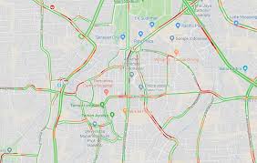 Jika angka 5 berwarna hijau, kalimat dibawah ini benar kecuali: 6 Arti Warna Jalan Di Google Maps Yang Penting Kamu Ketahui