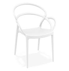 Chaises design pour particuliers et professionnels. Chaise De Terrasse Juliette Design Blanche Chaise De Jardin