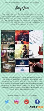 When you have to work digitally, these free apps help foster creativity and instead, we'll focus on tools that ease creative collaboration across a range of fields, like design, writing, music, and more. Snapjam Is The Best Online Music Making Tool Used For Music Mixes Mashups Etc Its Approach To Beat Matching Sampling M Music Online Making Tools Music Mixer