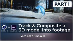 How To Track Composite A 3d Model Into Live Action Footage Using Cinema 4d After Effects Part 1 3d Compositing Tutor Cinema 4d Tutorial Cinema 4d Cinema