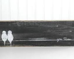 Love Birds On A Wire Painting House Decorating Ideas For Simple Modern House With Images Wood Art Reclaimed Wood Art Barn Wood Signs