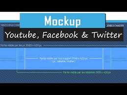 Mockup Youtube Facebook Twitter Banniere Youtube Facebook Telechargement