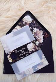 Moody Winter Floral Invitation Black Floral Wedding Invitation Dark Romance Invitation In 2021 Moody Wedding Invitations Wedding Invitations Dark Wedding Invitations