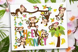 Download Cheeky Monkey Clipart Graphic By Myclipartstore Creative Fabrica