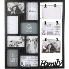 Un cadre design à accrocher au dessus du bureau, et à associer avec d'autres cadres déco pour un cadre photo mural de 15 par 20 cm pour mettre sous verre une fleur séchée, un portrait de un cadre photo en bois au style marocain et rustique pour mettre en valeur un portrait ou une jolie carte. Home Deco Factory Hd4215 Cadre Photos Mural Pele Mele 11 Vues 10x15cm Avec 6 Pinces Clips Family Plastique Noir H53 X 46 5 X 2 Cm Achat Vente Cadre Photo Cdiscount