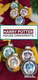 Diy Harry Potter House Ornaments With Printable Harry Potter Gifts Diy Harry Potter Christmas Ornaments Harry Potter Christmas